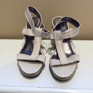 Calvin Klein wedge sandals.